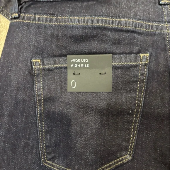 NWT WHBM High-Rise Belted Wide-Leg Jean